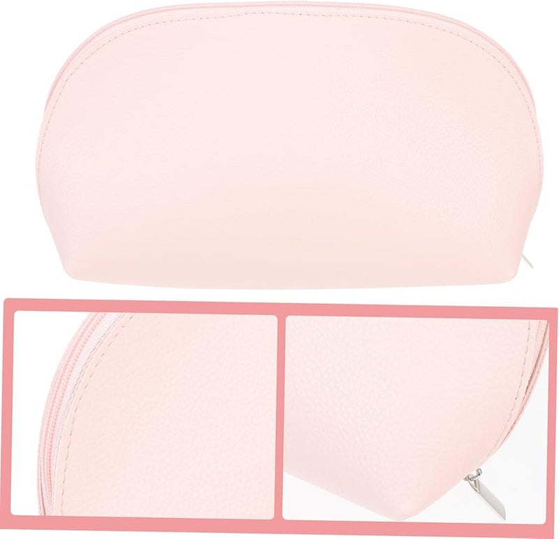 Pink Travel Beauty Bag Hanging Toiletry Pouch For Women Makeup Storage 23x6cm - Image 4